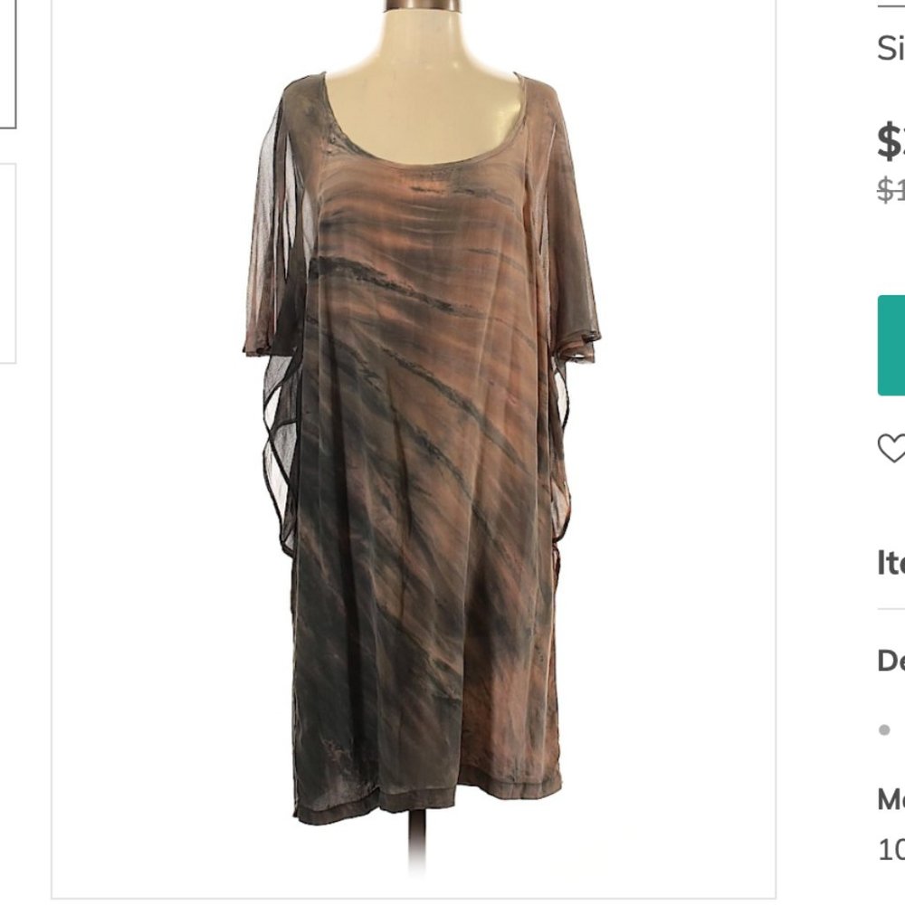 Gypsy 05 100% Silk Belted Dress